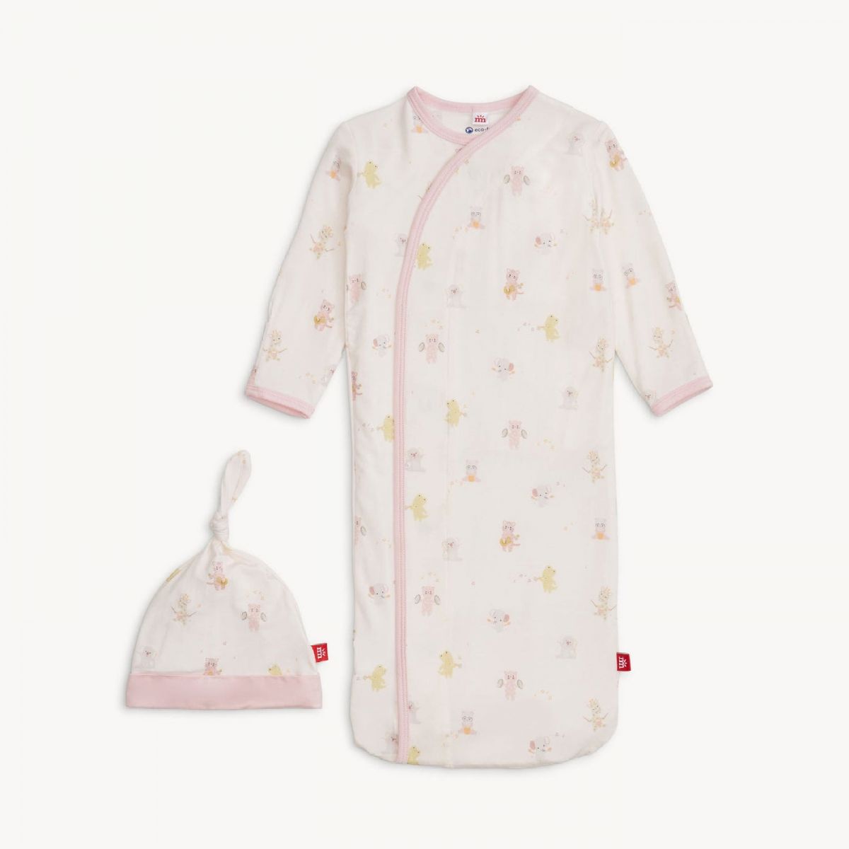 Pink Baby Beats Modal Gown & Hat Set 0-3 Months