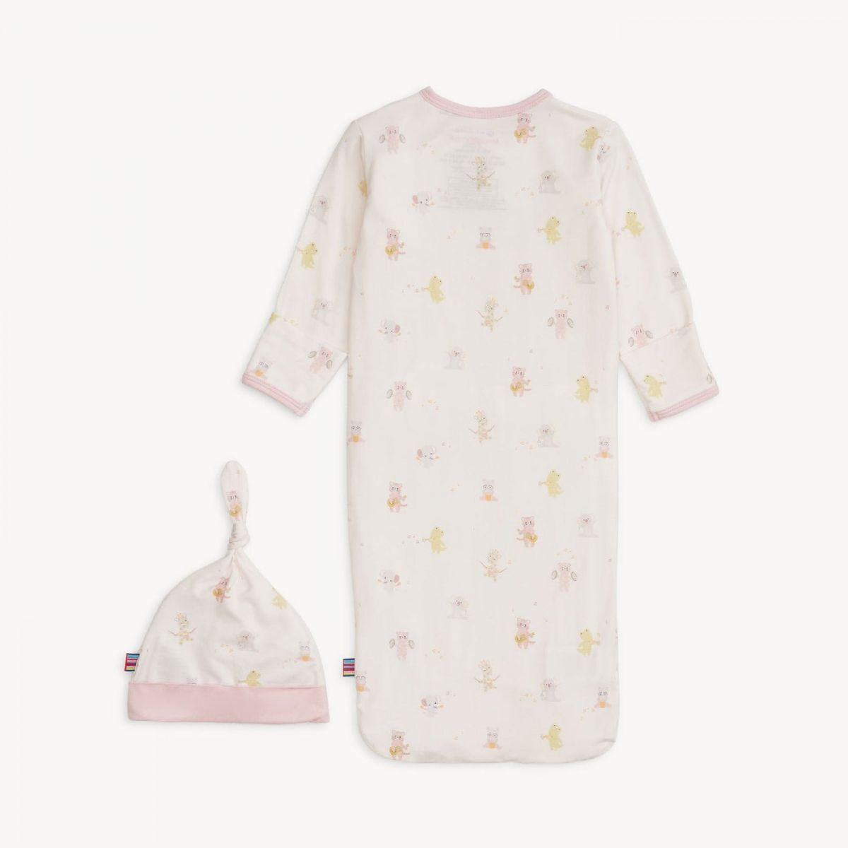 Pink Baby Beats Modal Gown & Hat Set 0-3 Months