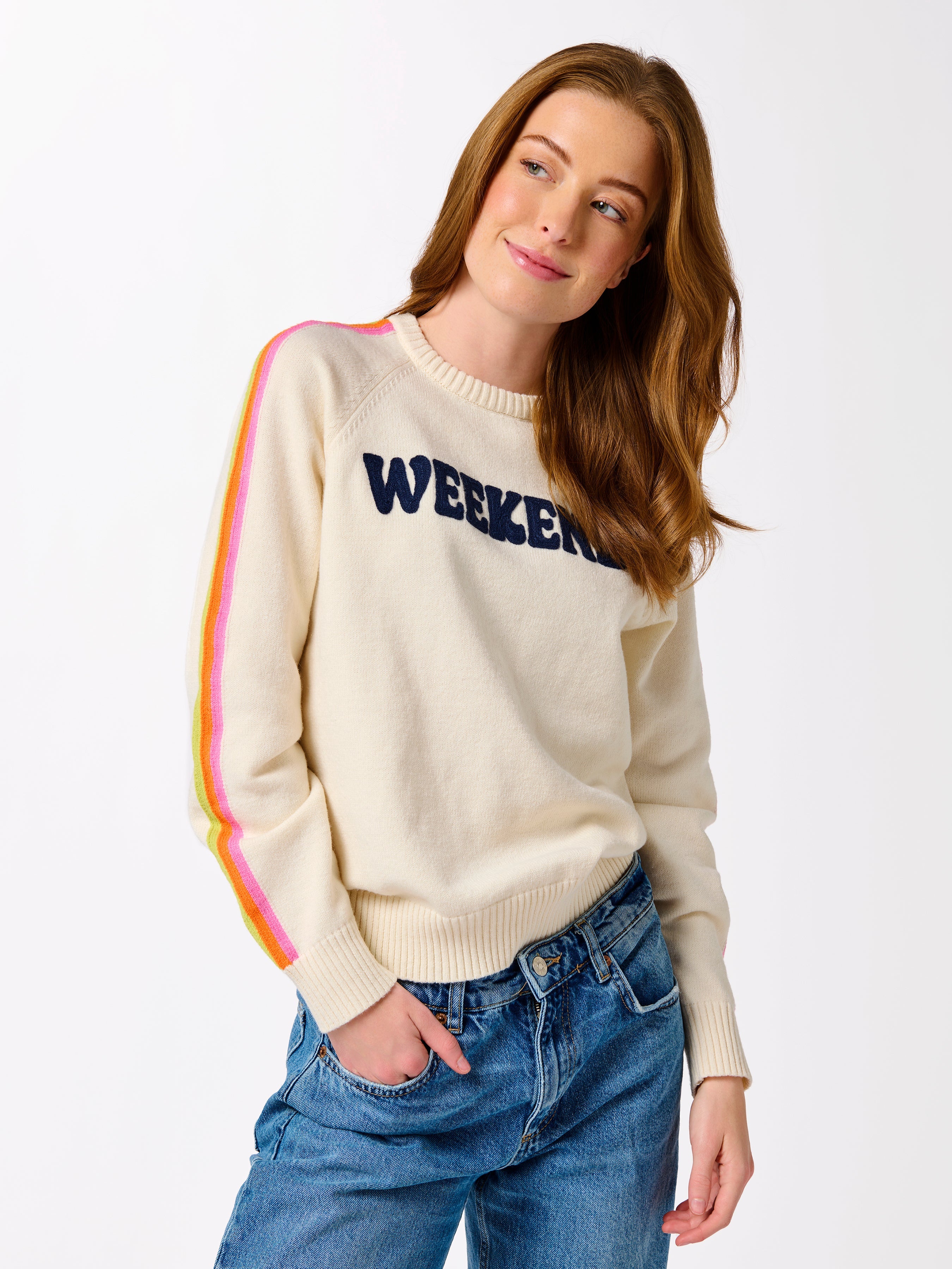 Weekend Sweatshirt, Ivory - Large