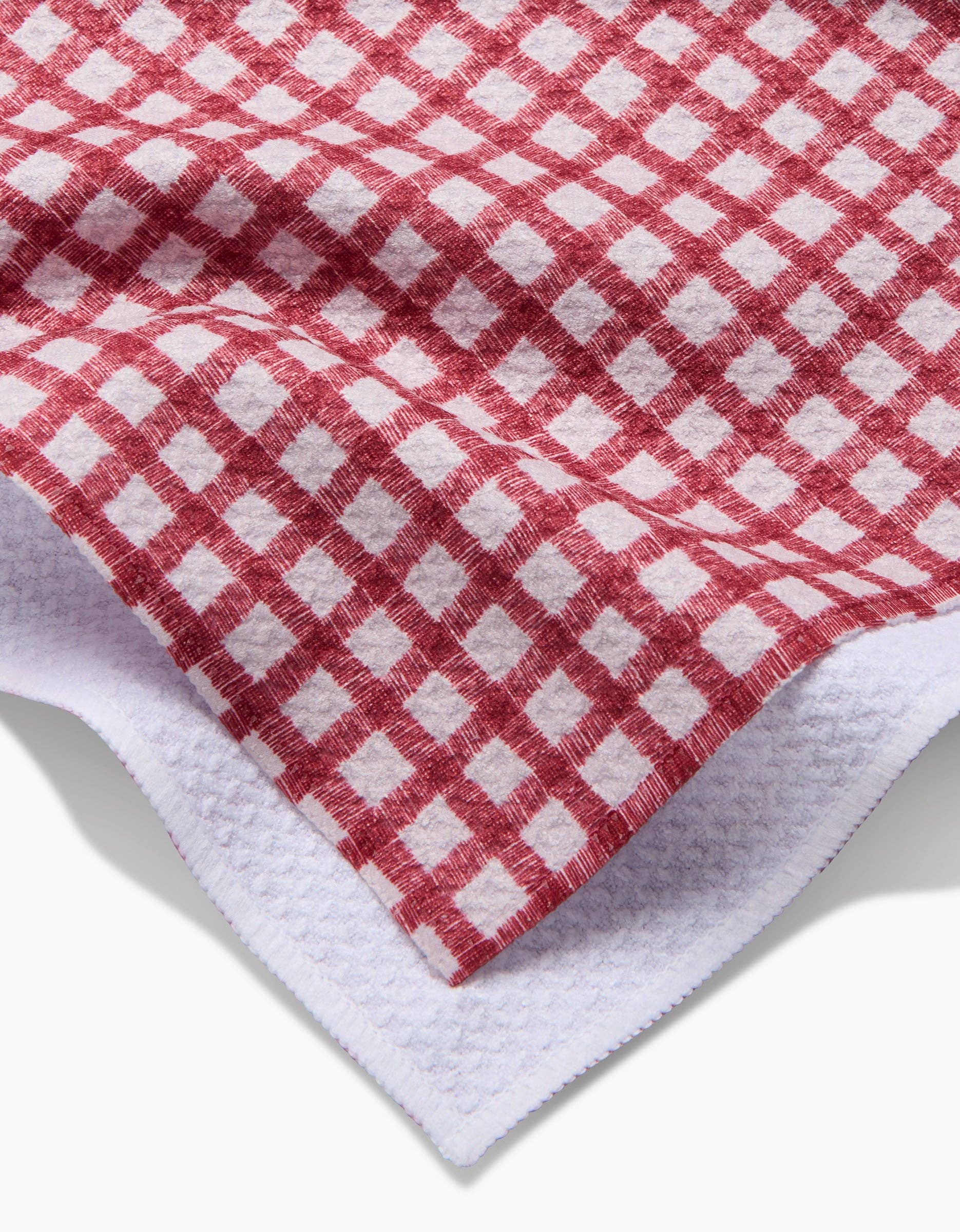 Tea Towel - Fireside Plaid Red
