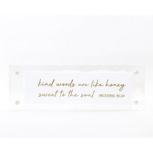 2" x 6" Acrylic Frame w/ Gold Accents - That's What Friends are for