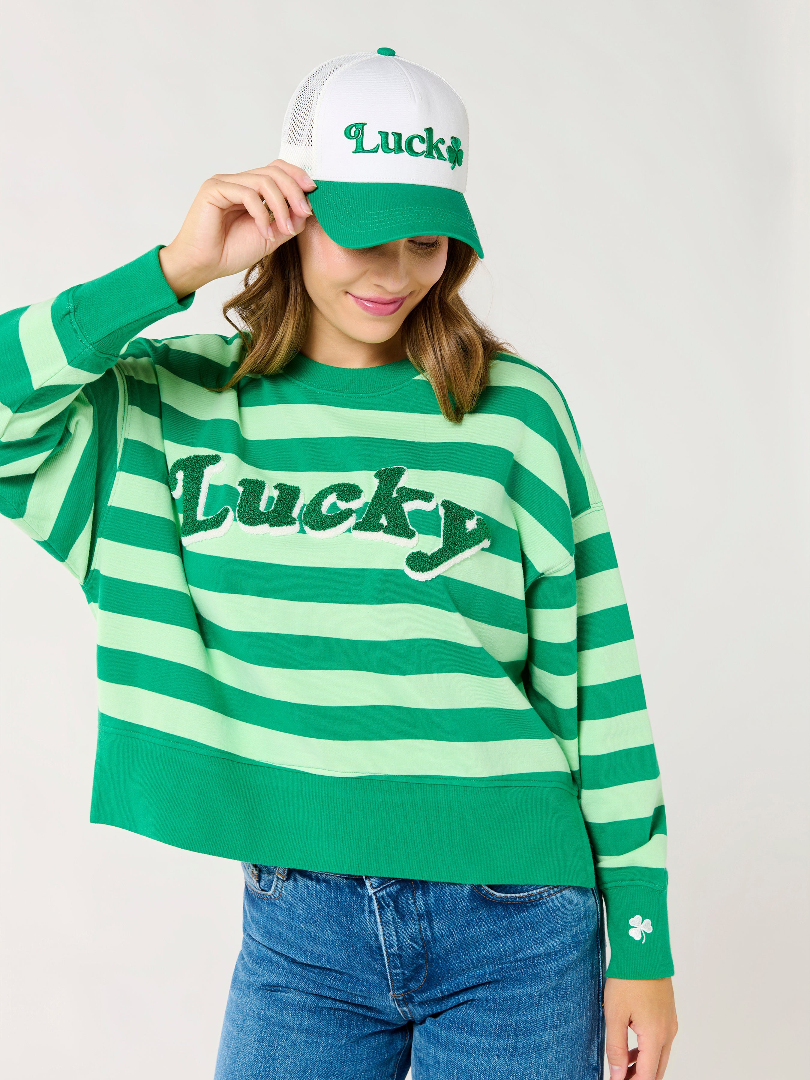 LUCKY SHAMROCK TRUCKER HAT