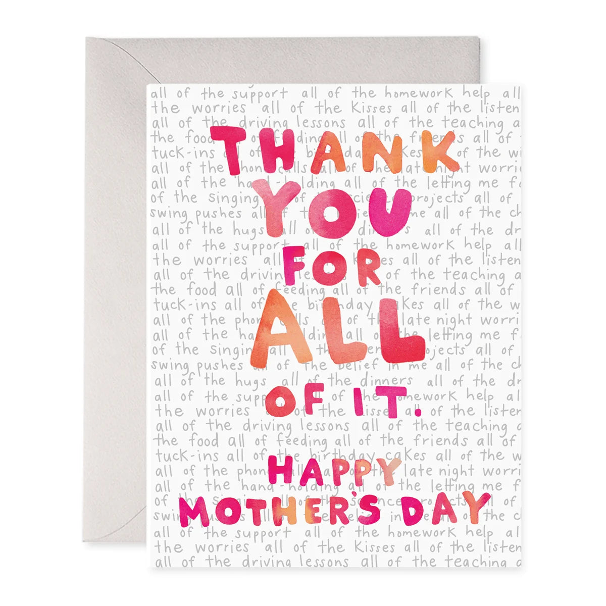 For All of It Mother's Day Card