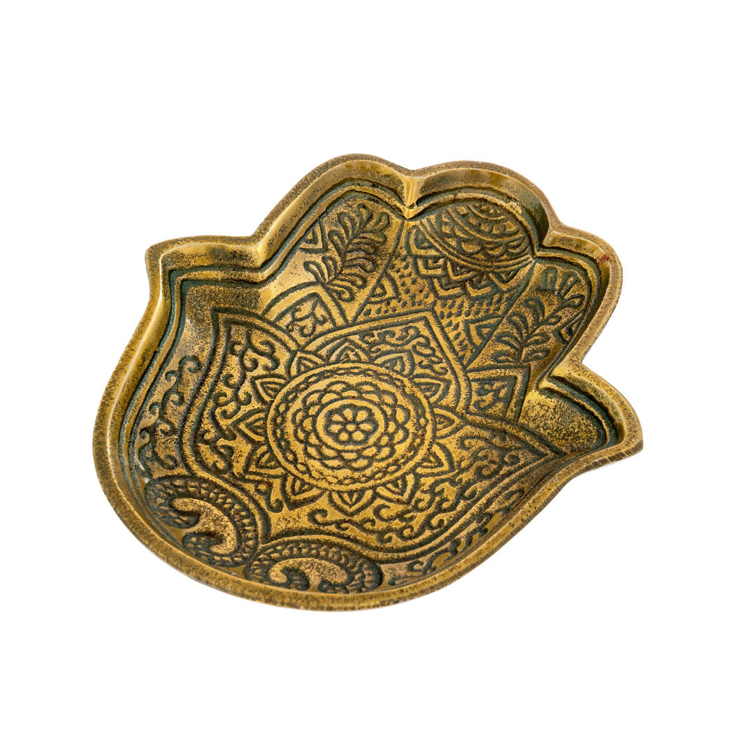 Hamsa Hand Tray, Gold