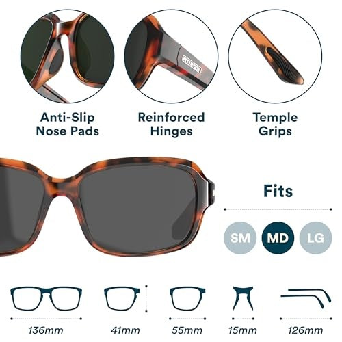Amelia - Nylon Optics - Tortoise | Smoke