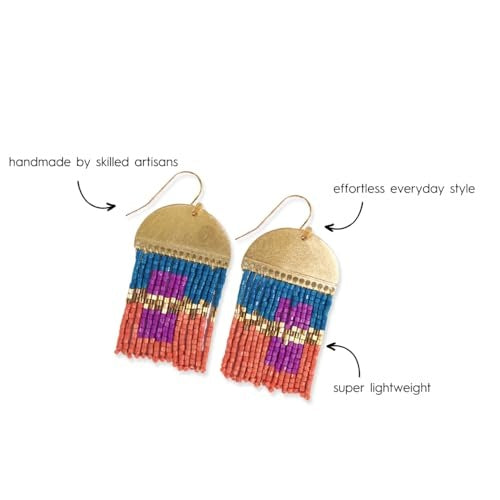 BIRDIE ABSTRACT EARRINGS MAGENTA