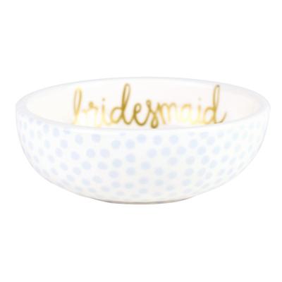 Floral Bridesmaid Dipping Bowl Ecru