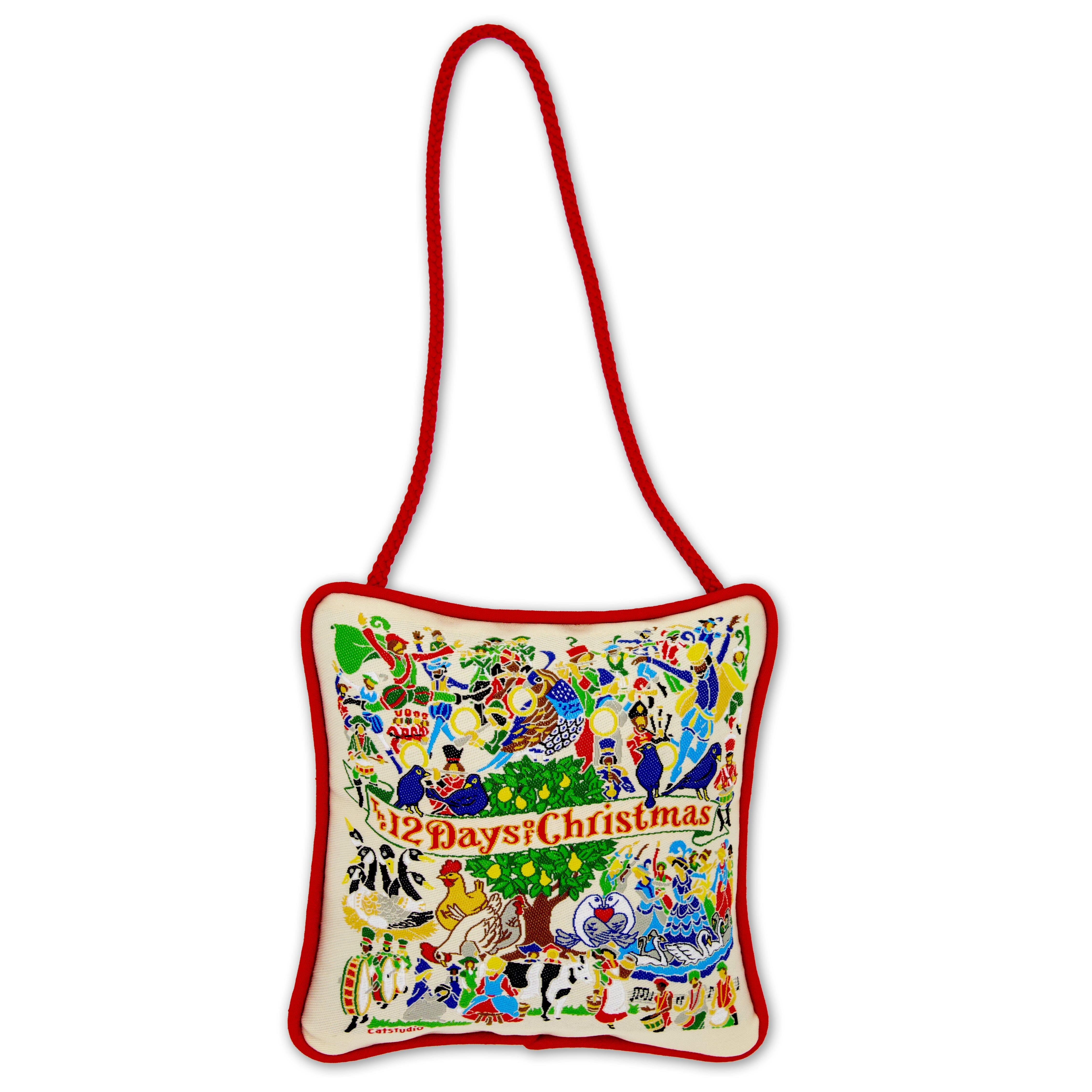 Mini Pillow Ornament - 12 Days of Christmas