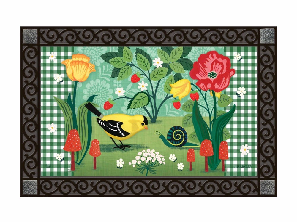 Gingham Goldfinch MatMate