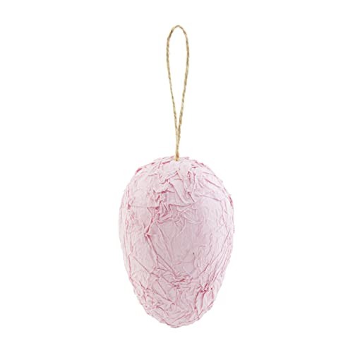 Pink Paper Mache Egg