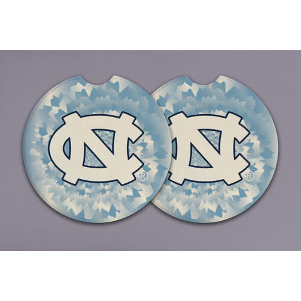 Car Coasters - University of North Carolina (Tie-Dye)