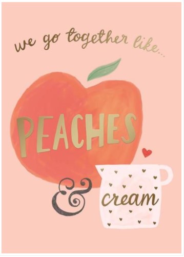 PEACHES AND CREAM CARD