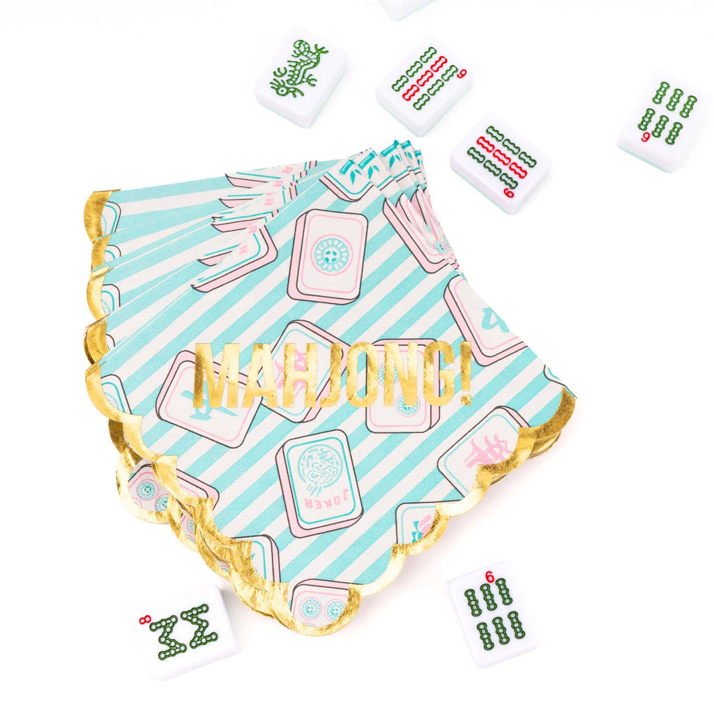 PAPER BEVERAGE NAPKINS MAJONG QTY 16