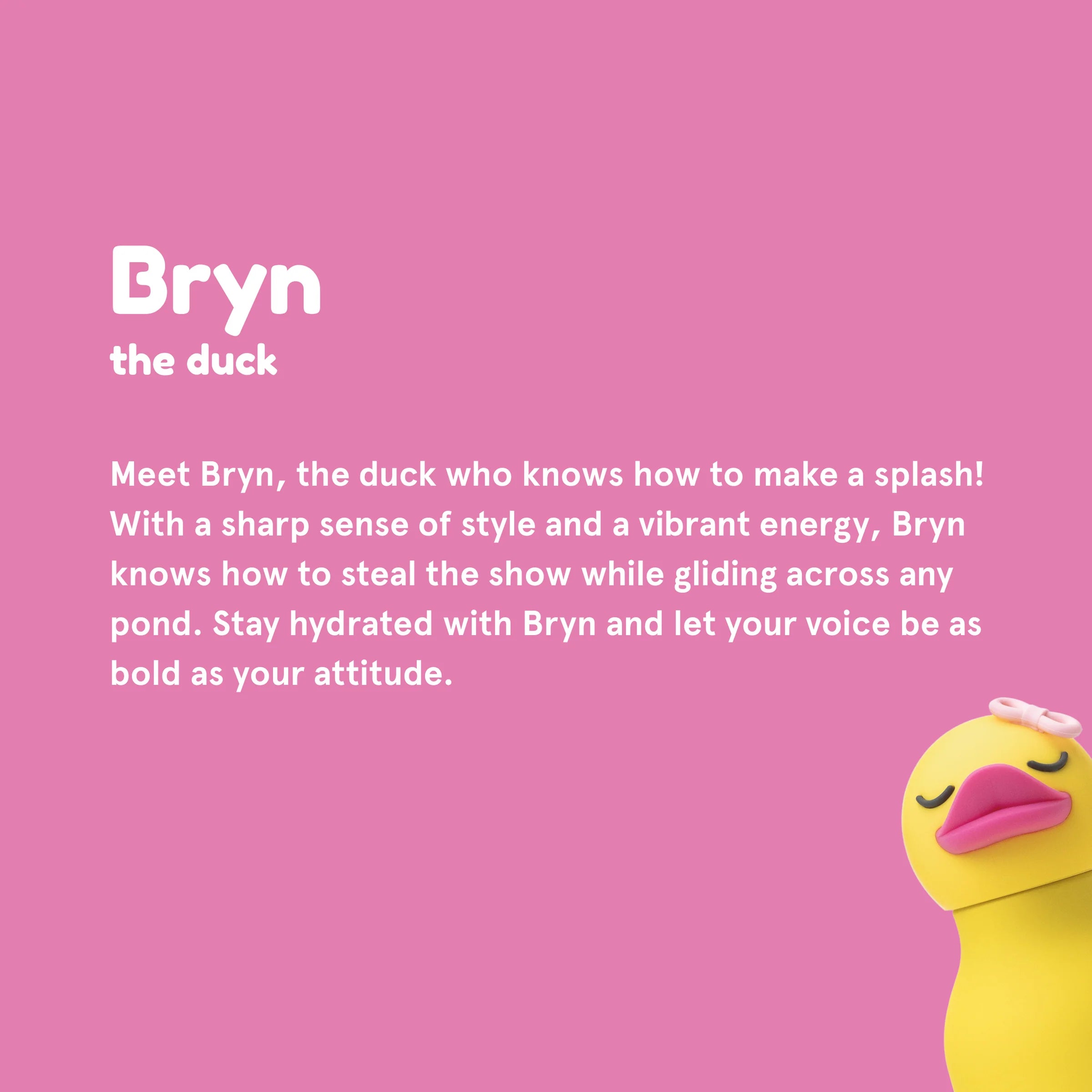 Ceramic-Lined Water Bottle - Ducky