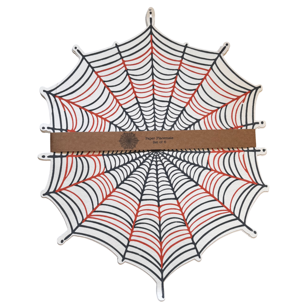 Paper Spider Web Placemats (set of 6)