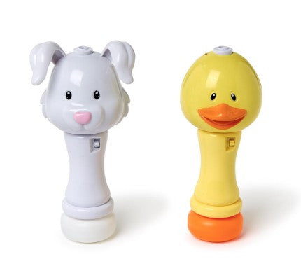 LED ILLUMINTING LIGHT & BUBBLE WANDS -DUCK OR RABBIT