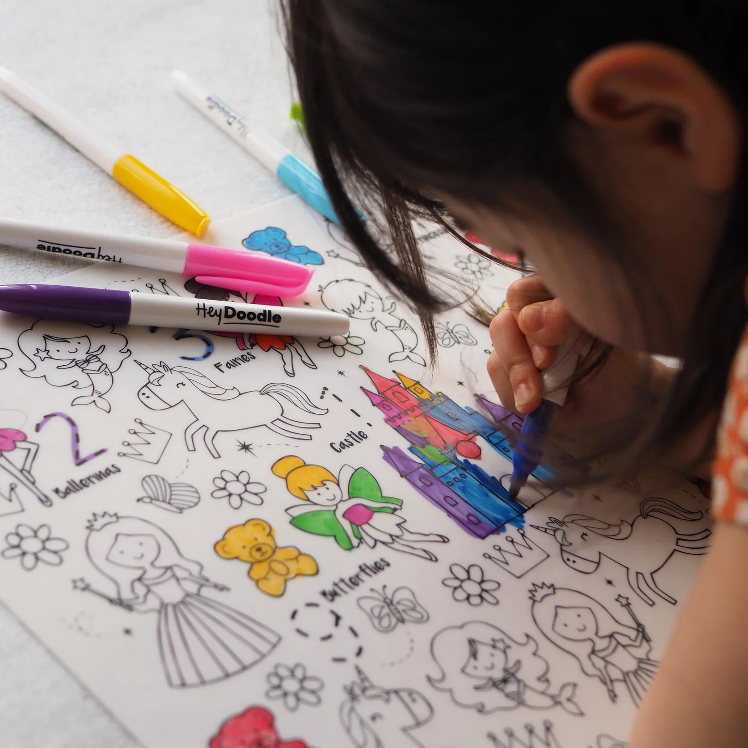 REUSABLE SILICONE ACTIVITY MAT W/MARKERS-"SUGAR & SPICE"
