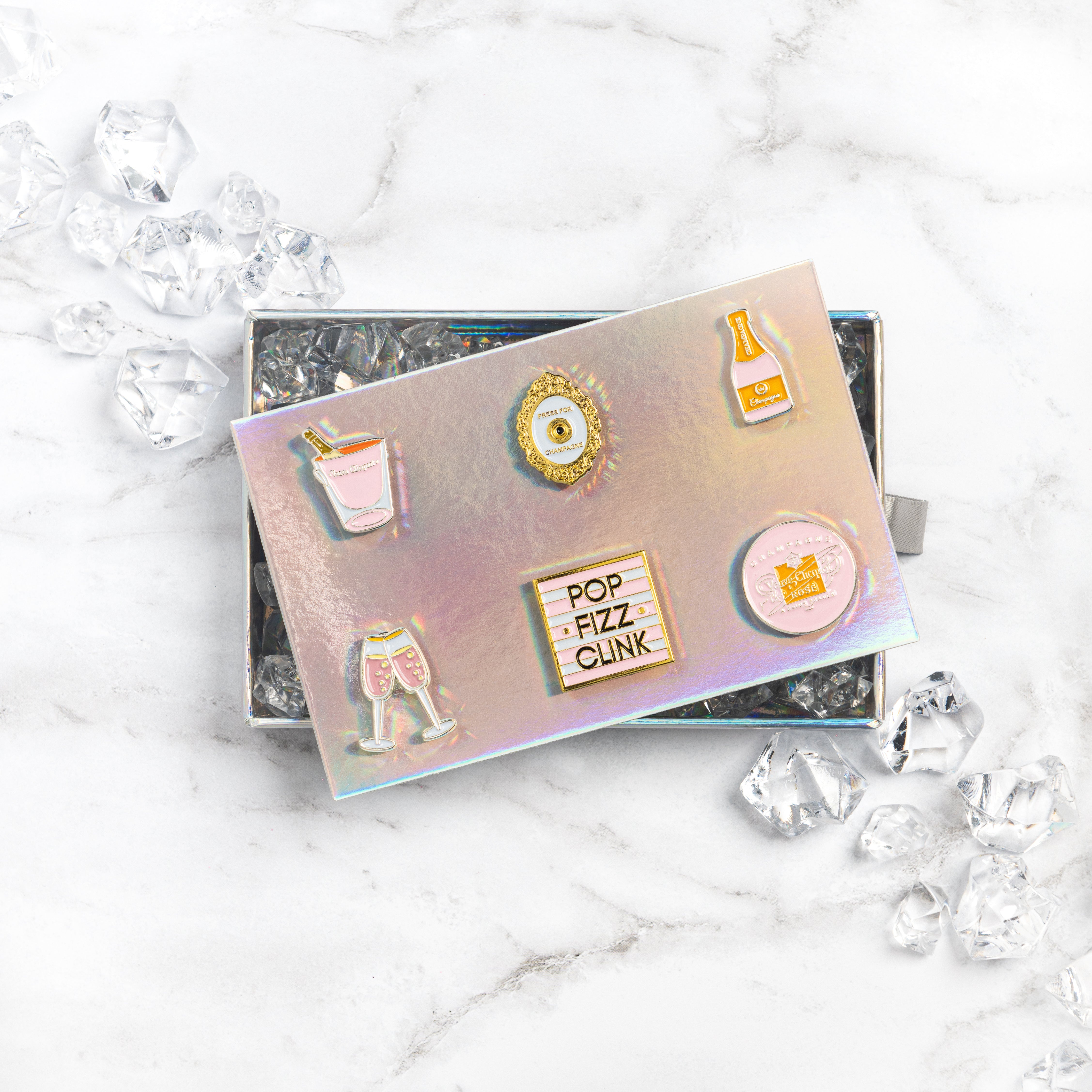 MAGNETIC CHEERS CHARMS-VEUVE- SET OF 6