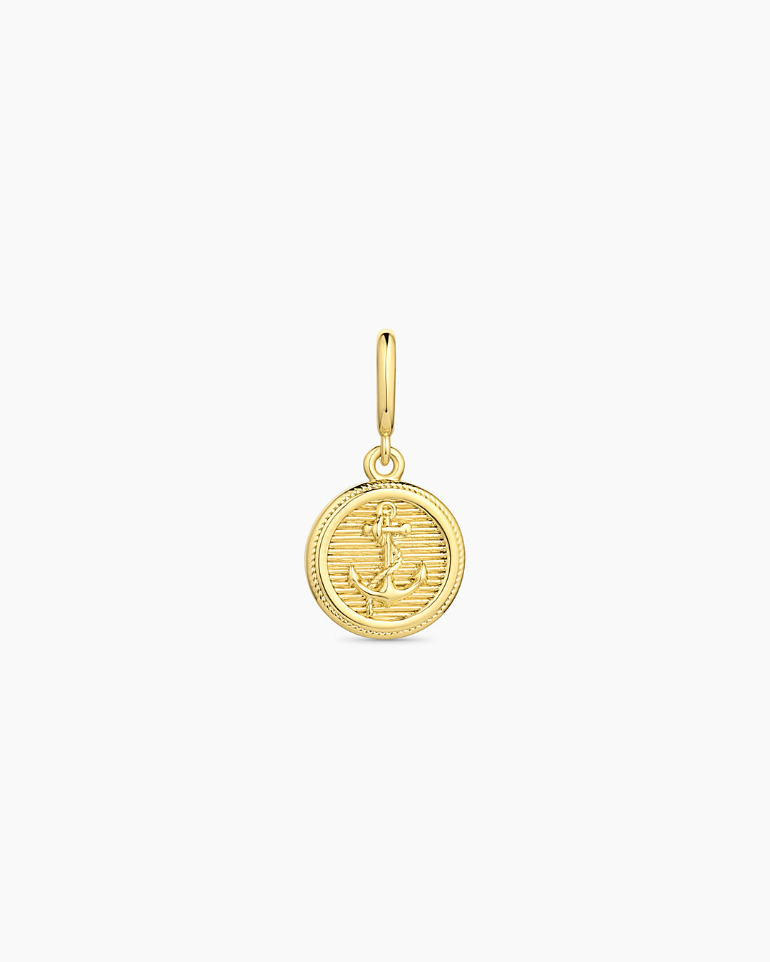 Anchor Coin Necklace - Gold