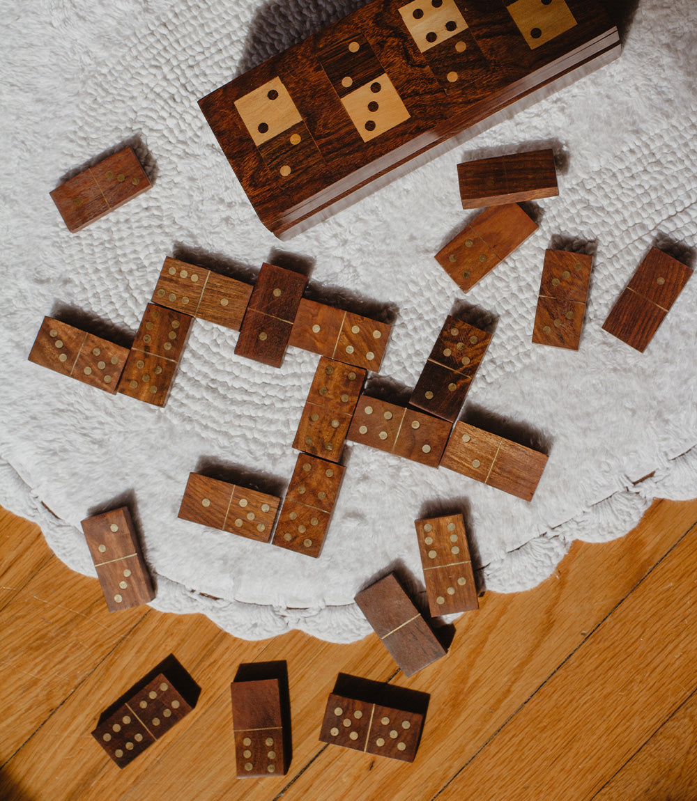 Wooden Domino Set