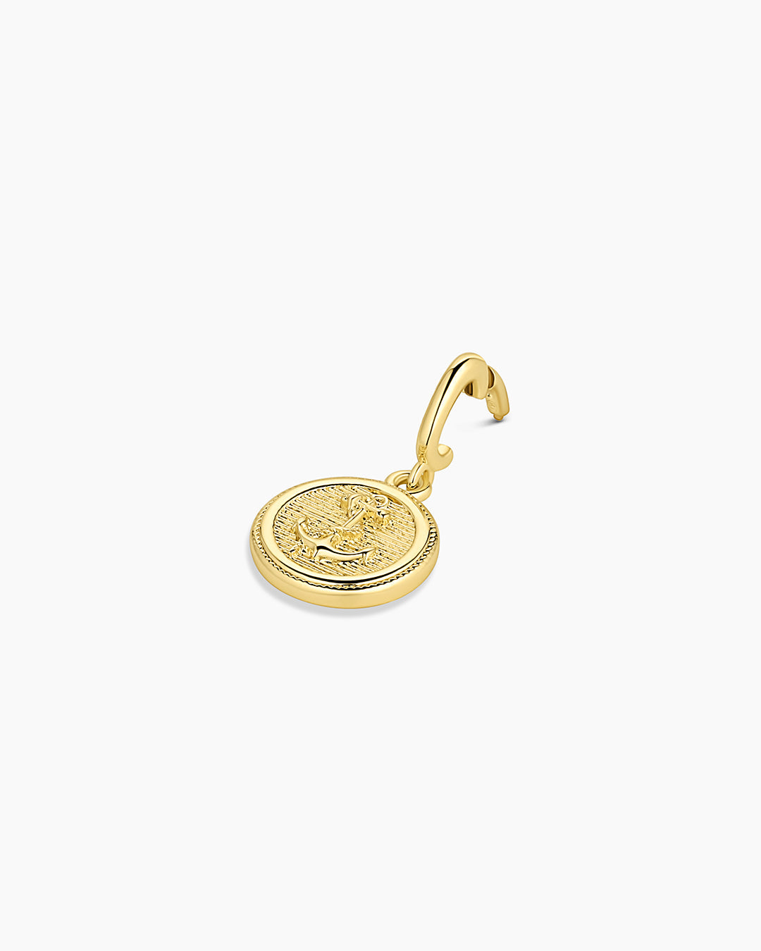 Anchor Coin Necklace - Gold