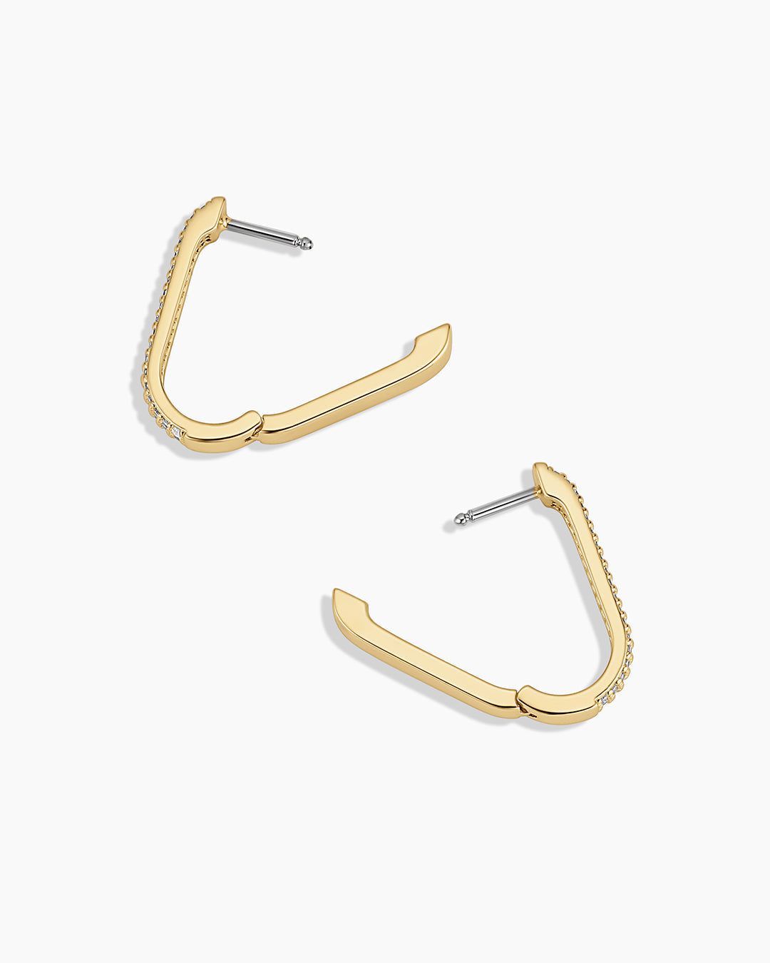 Parker Shimmer Huggies (gold) - Stainless Steel Post