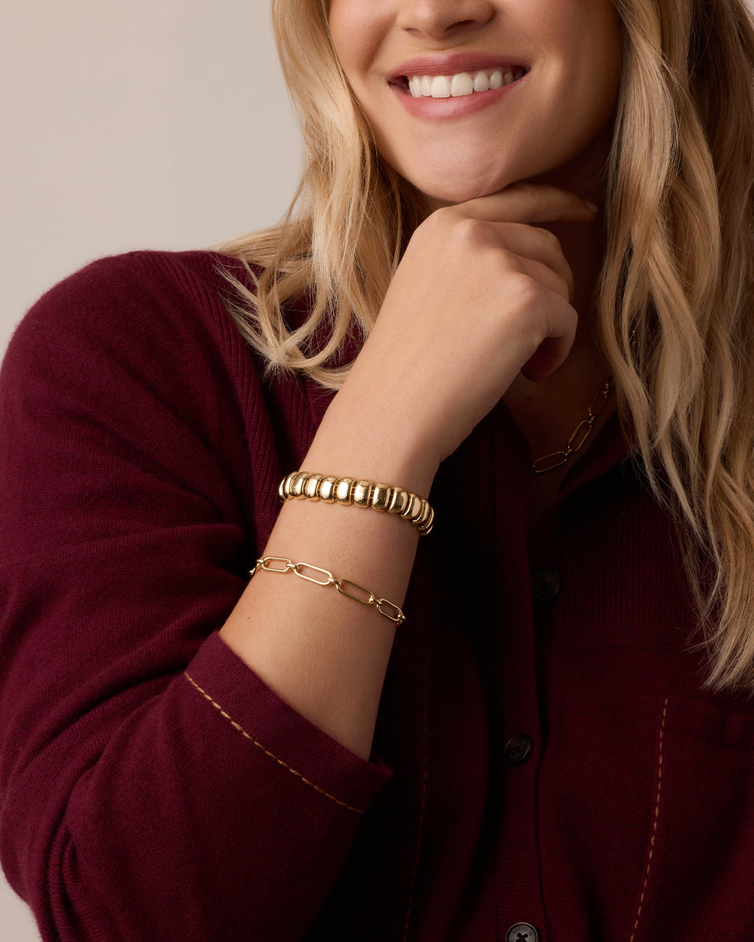 Zoey Statement Link Bracelet (gold)