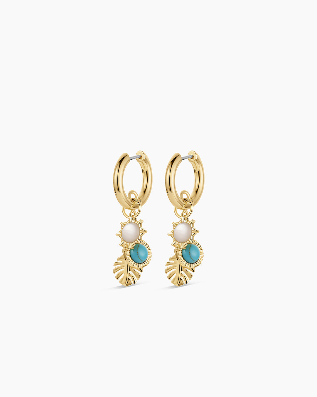 Beach Cluster Hoops (gold)