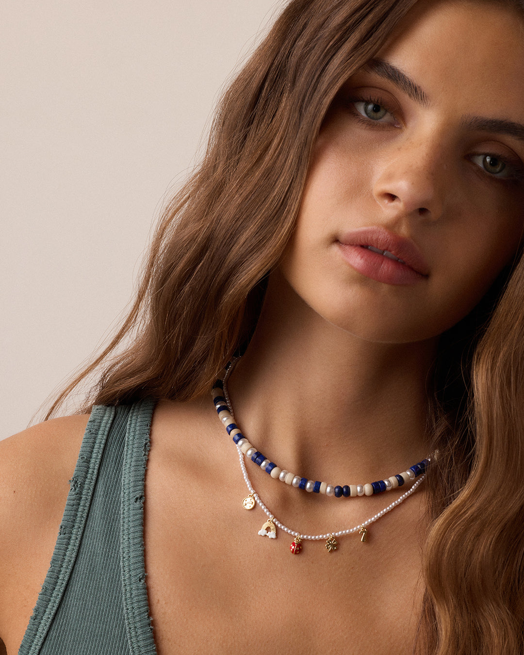 Lucky Mini Charm Necklace (gold)