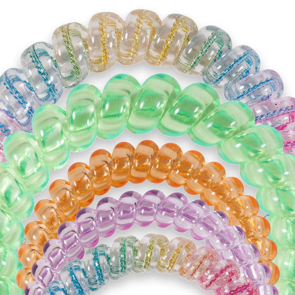 SPIRAL HAIR COIL-MIX PACK- TECHNICOLOR DREAMS