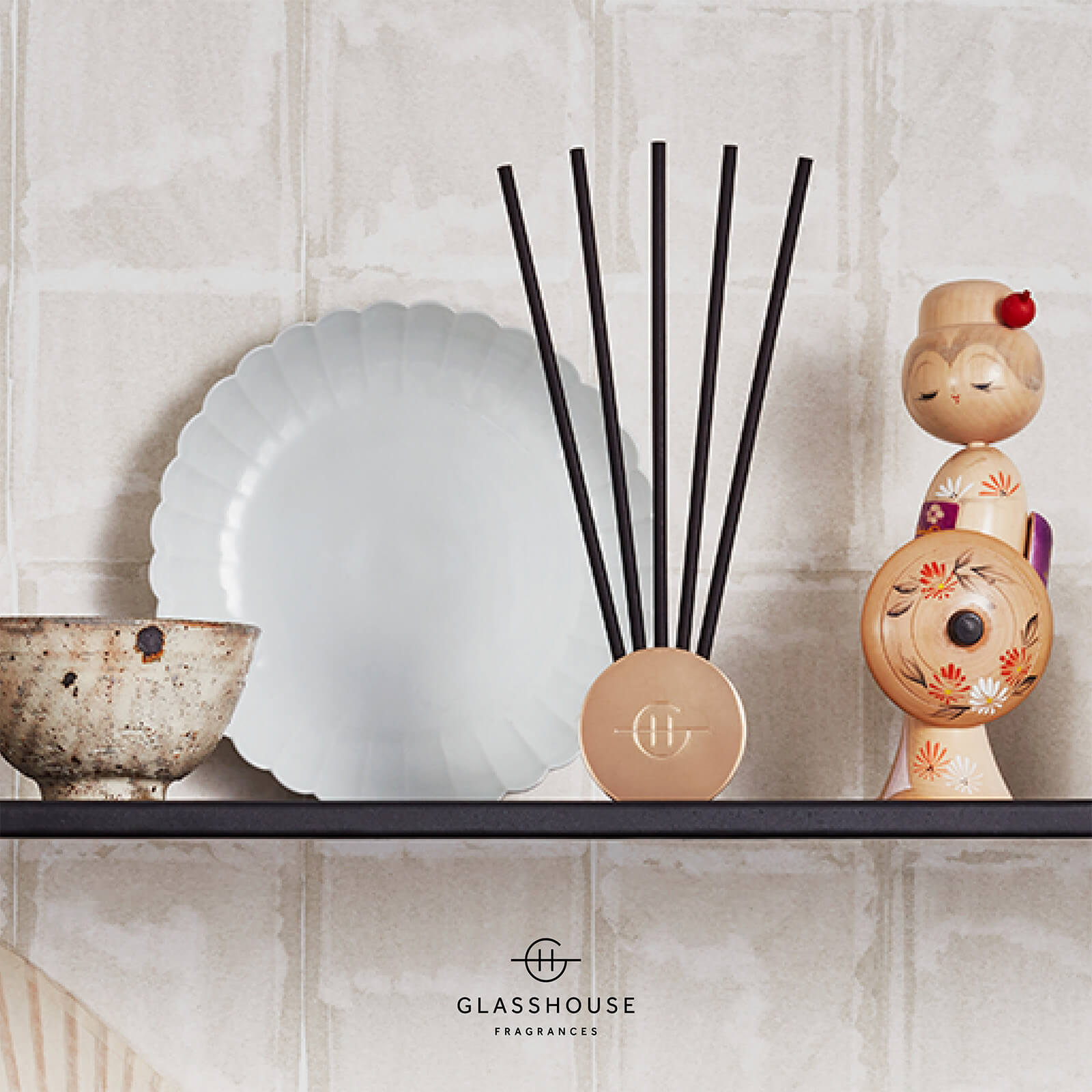 Scent Scene Metal Vessel - Gold