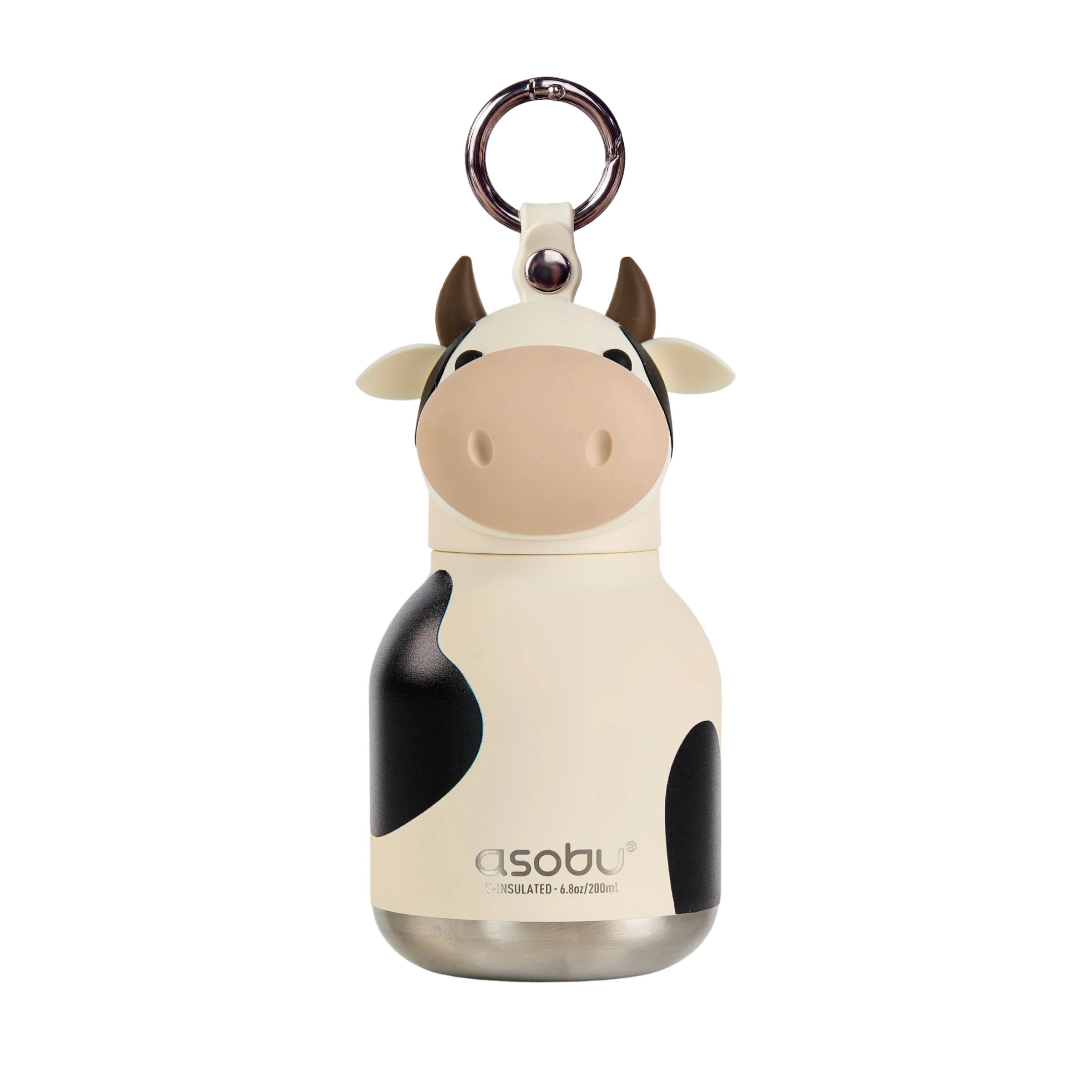 Bag Charm Water Bottle - Cow