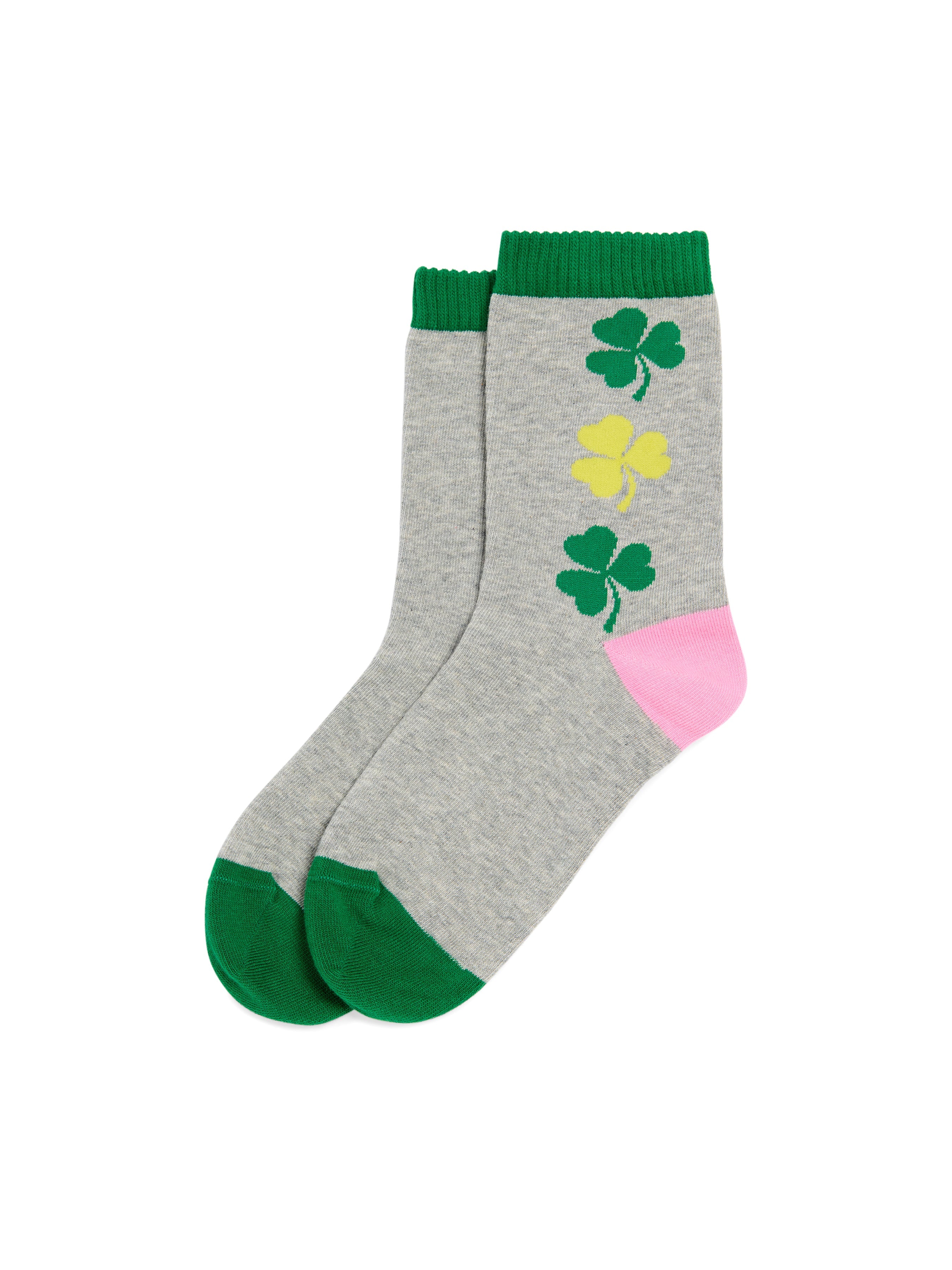 Shamrock Socks, Grey