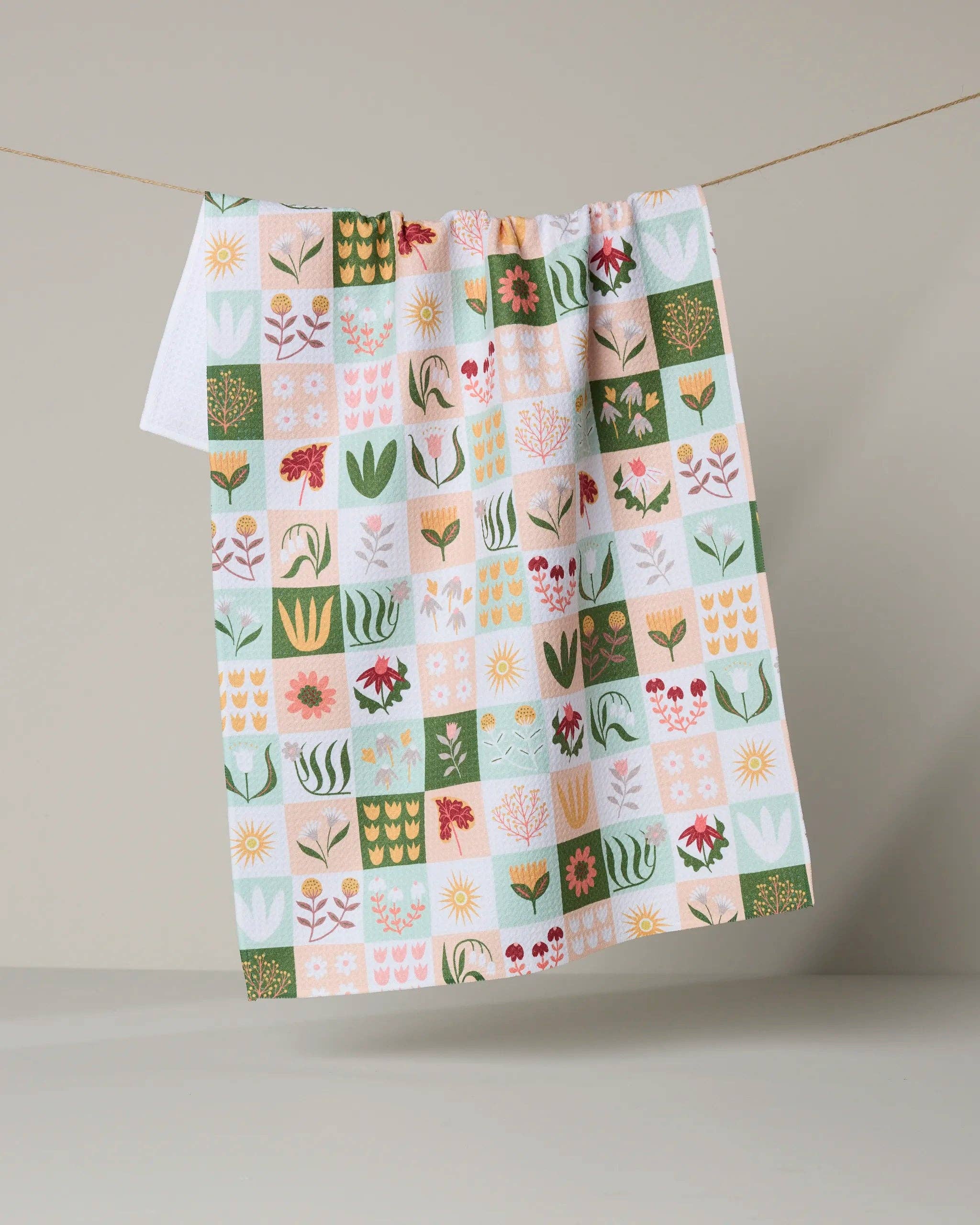 TEA TOWEL-PATCHWORK GARDEN