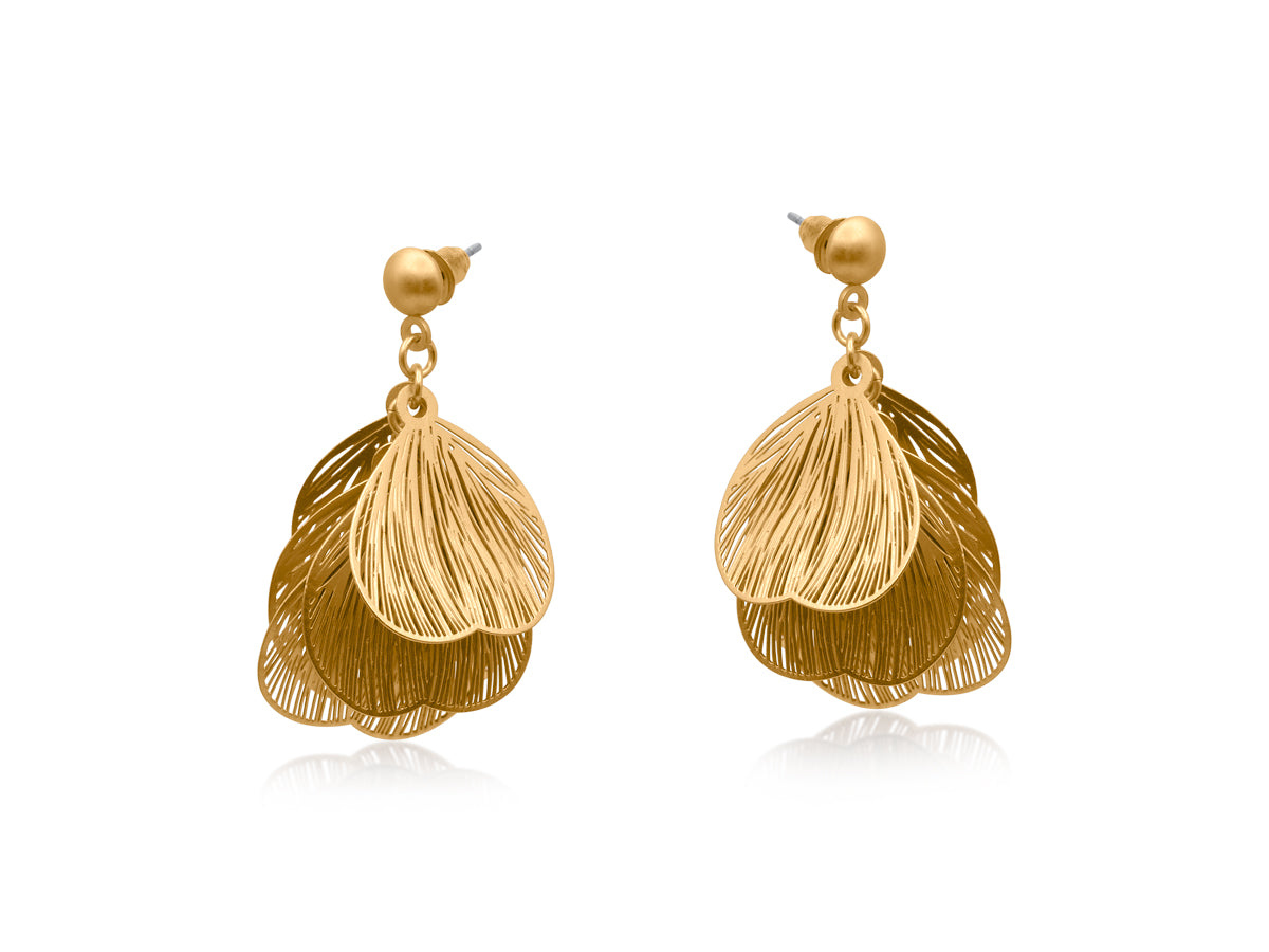 Livia Petal Earrings - Gold
