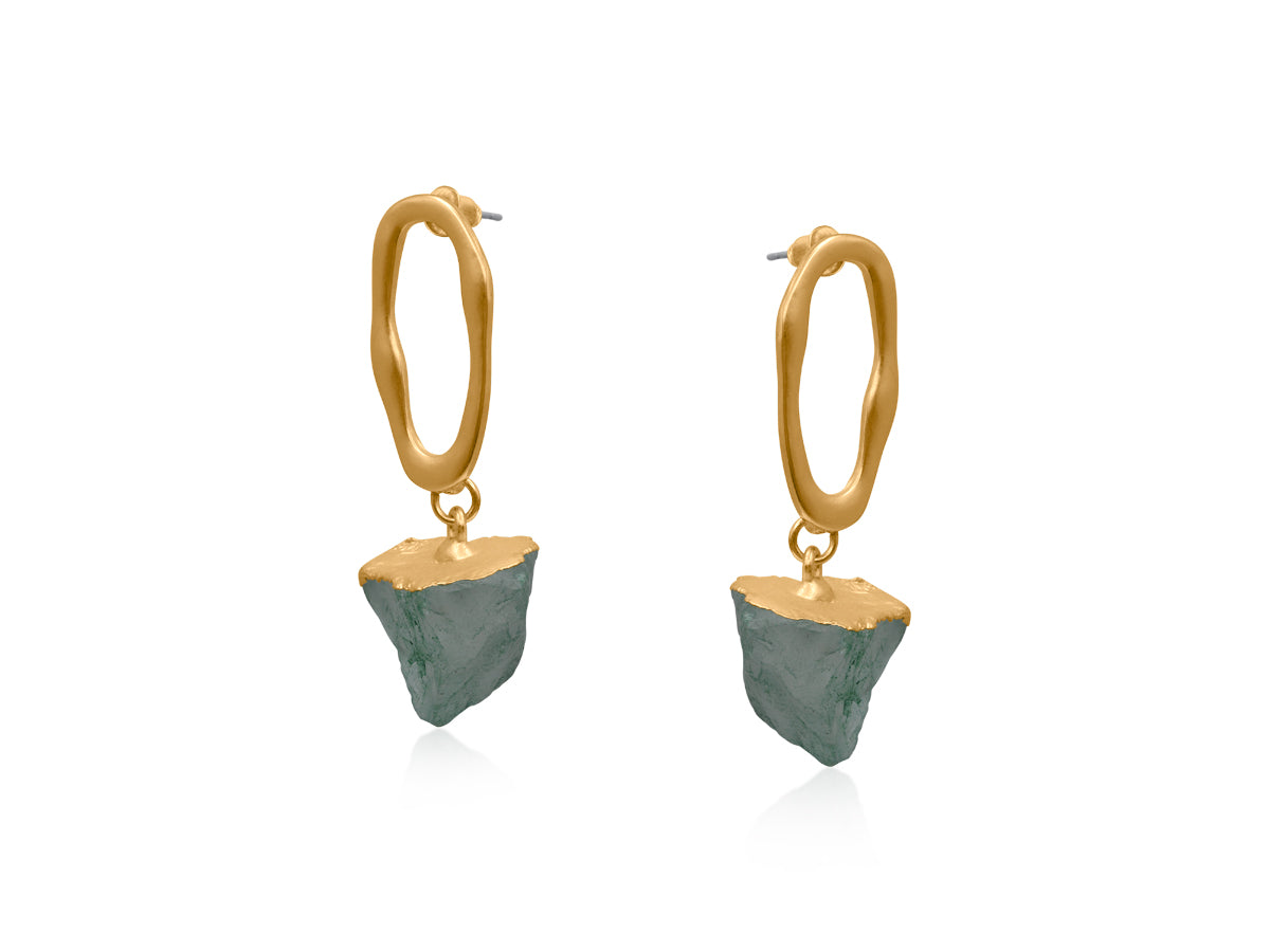 Beatrice Dream Stone Earrings - Blue
