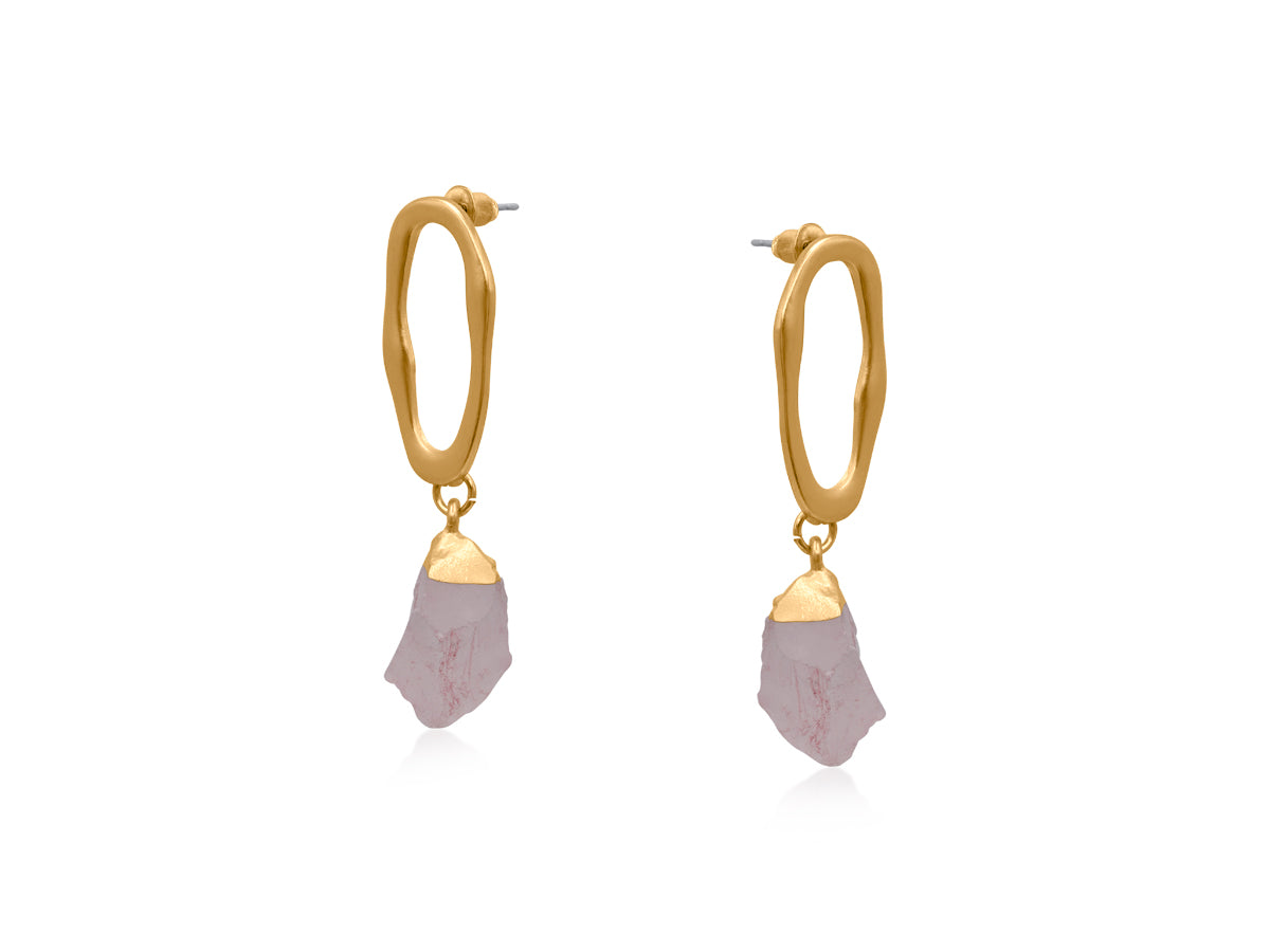 Beatrice Dream Stone Earrings - Blue