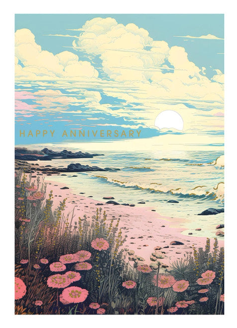 Seaside - Anniversary Greeting Card