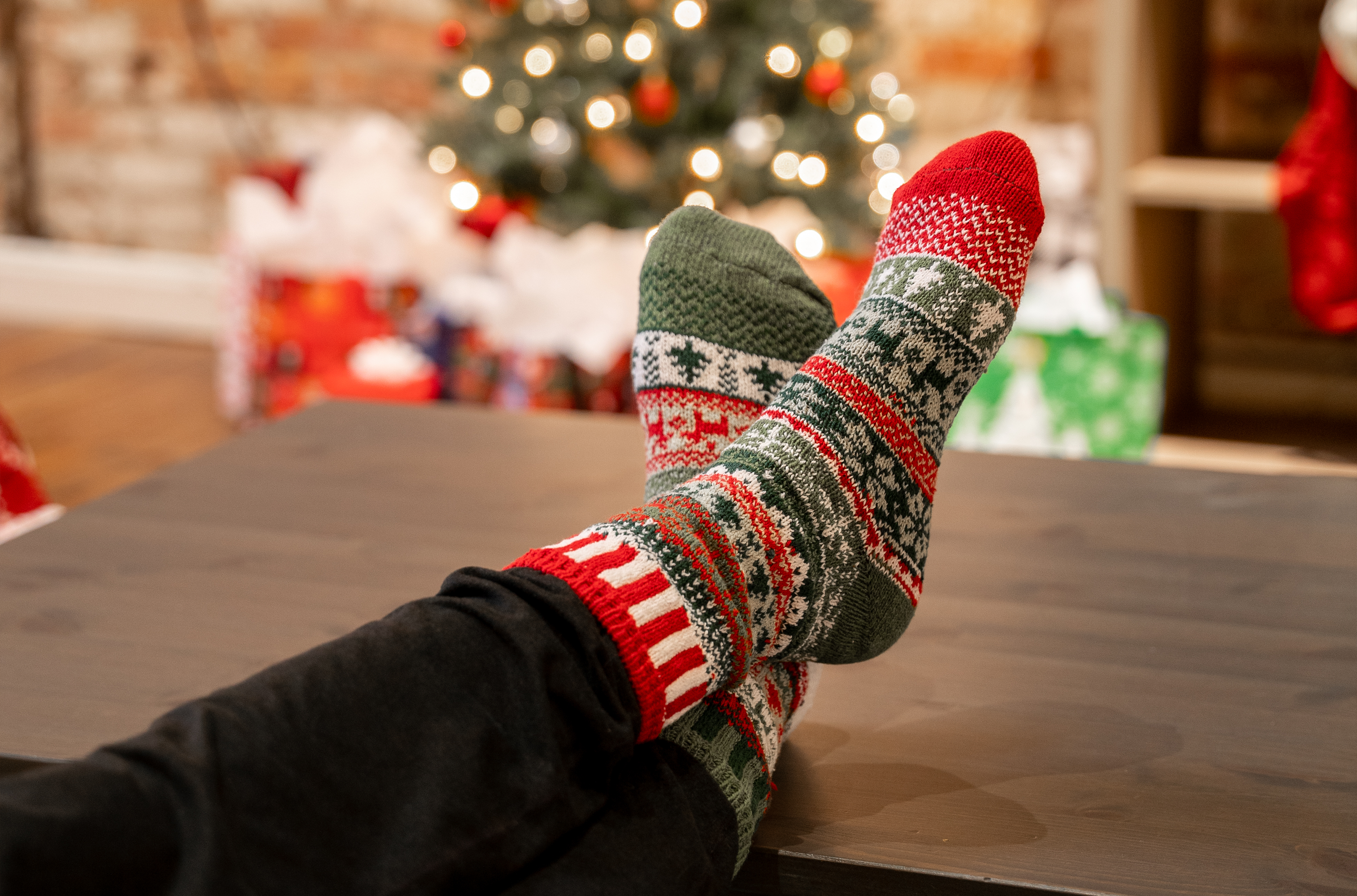 Yuletide Christmas Crew Socks - Small (W: 6-8, M: 5-7)