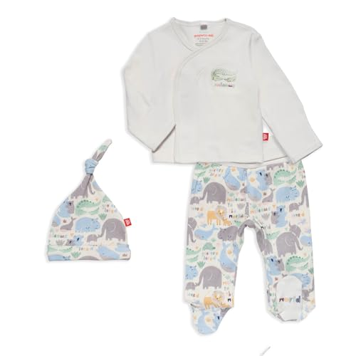 Chicken Tender Organic Cotton Magnetic Kimono Set 0-3 Months