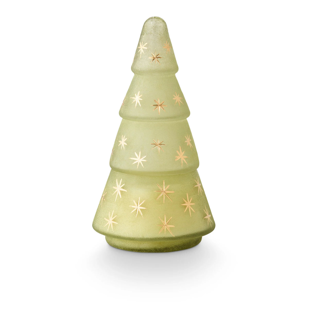 Balsam & Cedar Star Glass Tree Candle