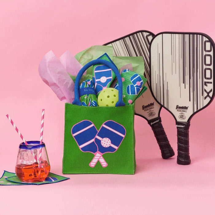 Pickleball Green Itsy Bitsy Green Tote