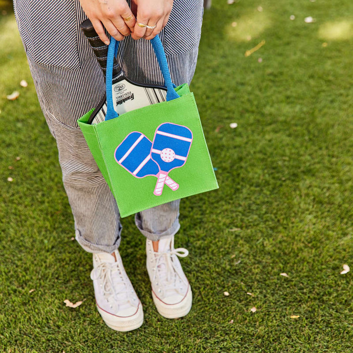 Pickleball Green Itsy Bitsy Green Tote