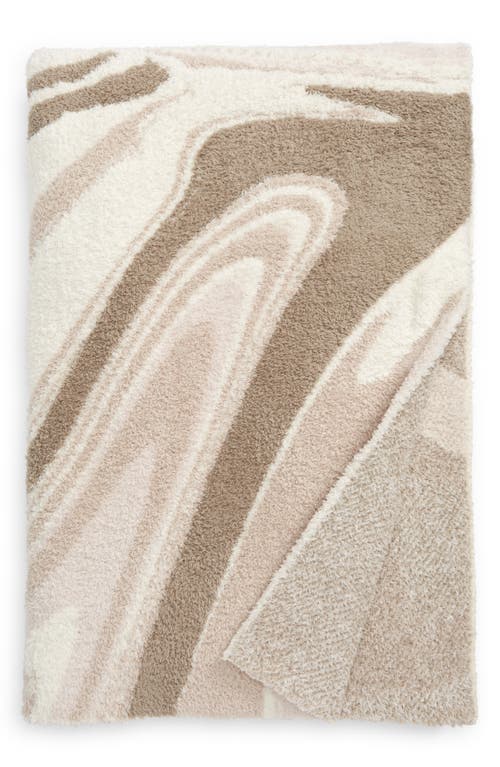 Cozy Chic Marbled Blanket - Sand Multi