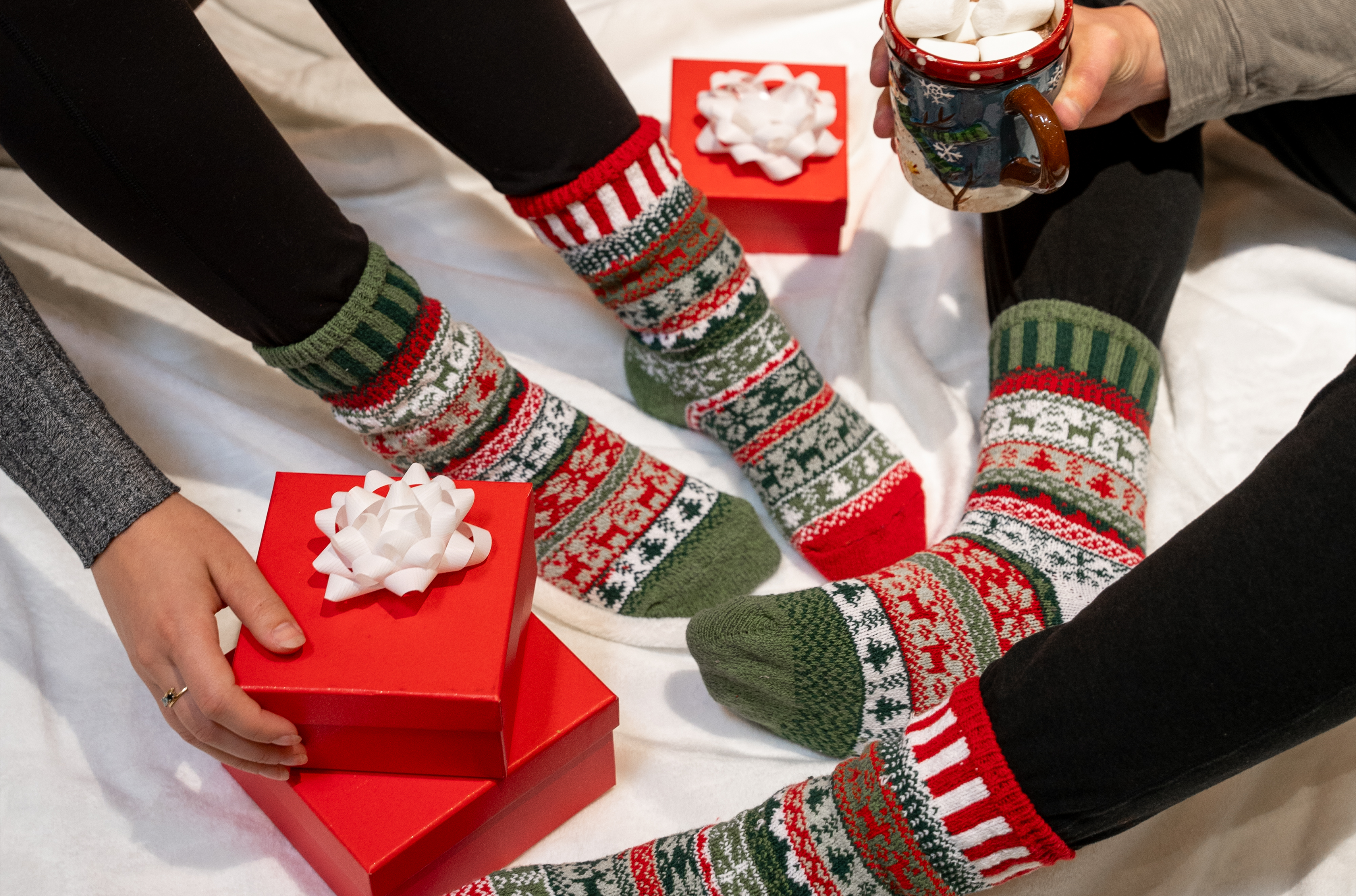 Yuletide Christmas Crew Socks - Small (W: 6-8, M: 5-7)