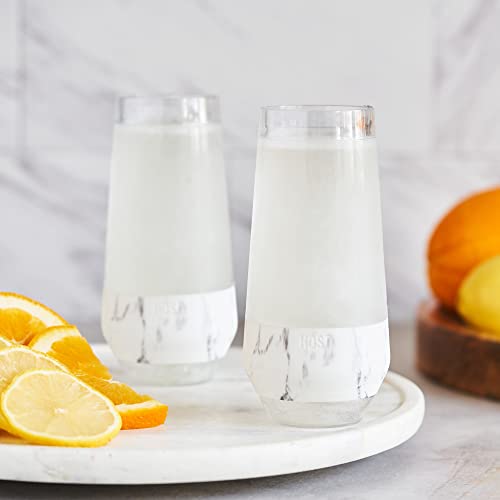 Champagne Freeze in Marble (set of 2)