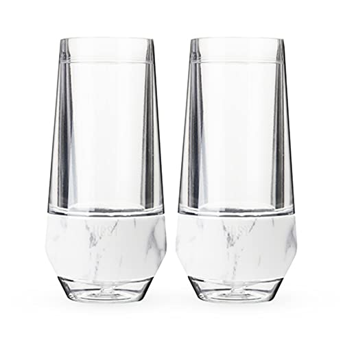 Champagne Freeze in Marble (set of 2)