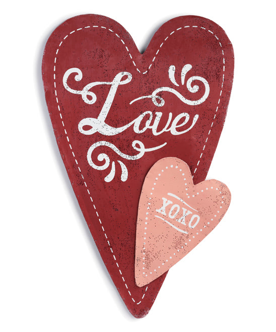 Love XOXO Heart Door Hanger