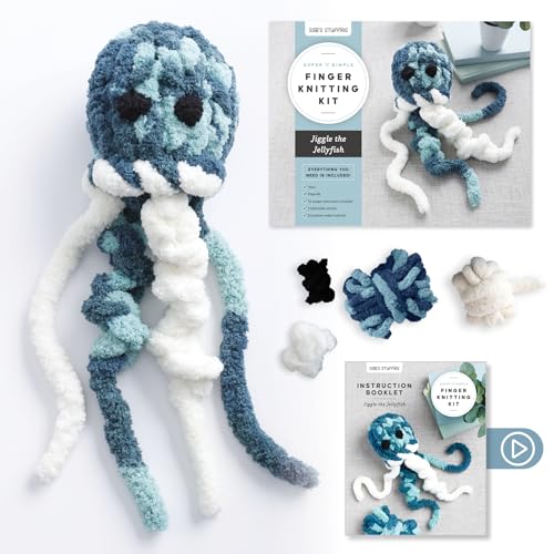 Super Simple Finger Knitting Kit: Jiggle the Jellyfish