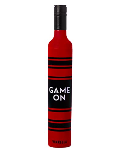 Game On - Blk/Red Bottle Umbrella